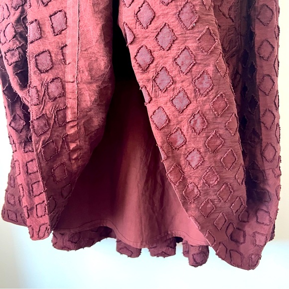 Maeve by Anthropologie bohemian skirt size 10 Diamond cut A line Skirt - Picture 5 of 8